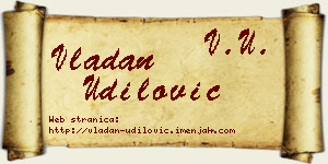 Vladan Udilović vizit kartica